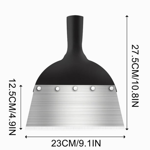 Fiudx Pala de Exterior, Herramienta Multifuncional para Limpieza de Jardín, Quitamanchas, Pala de Acero Resistente de Cabeza Plana, Elimina Malezas, Musgo y Hielo, Ideal para Jardineros En Exteriores