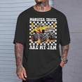 thumbnail image 2 of Monster Trucks Are My Jam Groovy Monster Truck Boys Toddlers TShirt, 2 of 6