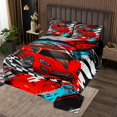 thumbnail image 2 of Erosebridal Cartoon Car Quilt Sets for Queen Size Bed, Racing Car Bed Set, Speed Sports Decor 3 Pieces, 2 of 5