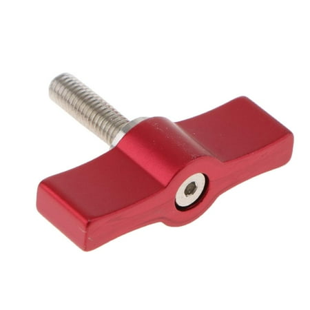 

Aluminum Adjustment Tighten Locking Handle Screw M5 Adjustable Screws for DSLR Camera Photographic Equipment ( Red )