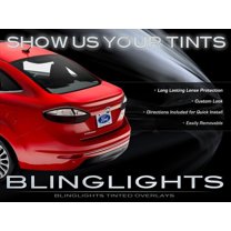 Ford Fiesta Sedan Tinted Tail Lamps Lights Overlays Kit Smoked Protection Film