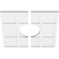 thumbnail image 2 of 20"OD x 7"ID x 7"C x 1"P Rubik Architectural Grade PVC Contemporary Ceiling Medallion, Two Piece, 2 of 11