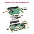 thumbnail image 1 of PCIe A M.2 HAT+ con Estuche+Soplador para 5 Gen2 Gen3 M.2 NVME SSD 2230/2242 M Key Placa de Expansión PCIE GPIO, 1 of 8