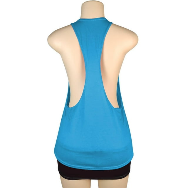 Timegard Womens Tank Top Summer Athletic Sleeveless Racerback Casual Comfy Workout Tee Top Solid Color