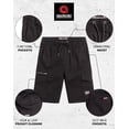 thumbnail image 2 of AKADEMIKS Men's Cargo Shorts - Comfort Stretch Cargo Shorts for Men (Size: M-XXL), 2 of 7