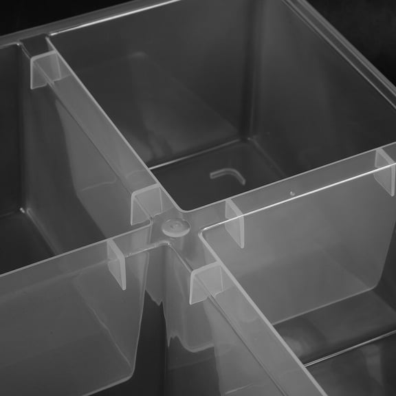 ELAYARD Multipurpose White Fridge Organizer Container with Sealing Lid for Fresh Food Storage