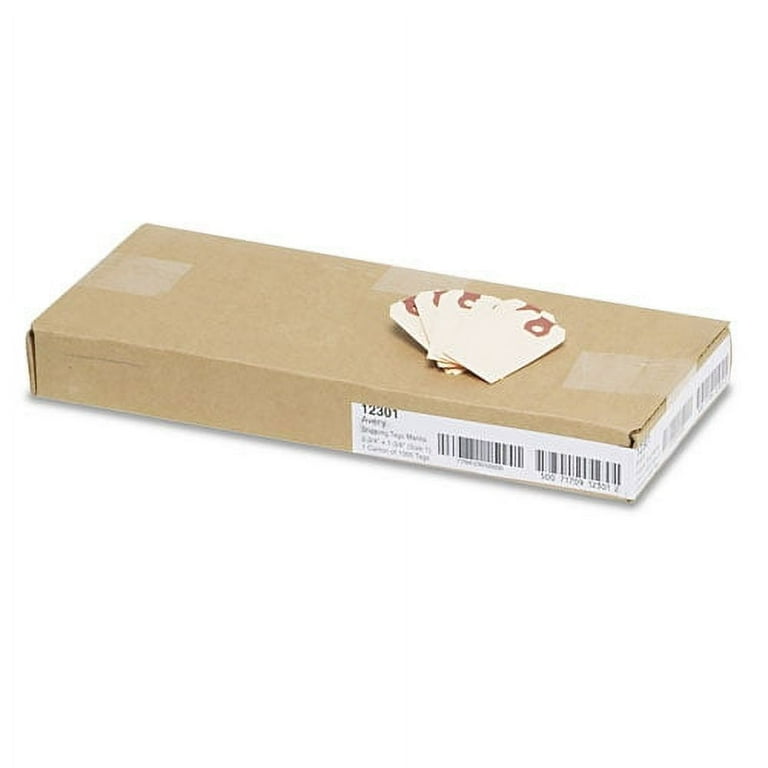 Unstrung Shipping Tags, 11.5 pt Stock, 2.75 x 1.38, Manila, 1,000/Box Unstrung Shipping Tags, 11.5 pt Stock, 2.75 x 1.38, Manila, 1,000/Box