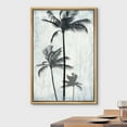 thumbnail image 2 of wall26 Framed Canvas Print Wall Art Palm Tree Silhouettes with Faded Blue Grunge Background Floral Nature Illustrations Modern Art Rustic Dramatic for Living Room, Bedroom, Office - 16"x24", 2 of 5