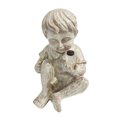 thumbnail image 1 of Statue en Résine Décoration de Cour Accessoires Ménagers Autocollant Maison Taille Compacte Décoration de Jardin Exquise Ornement Extérieur Forme de Garçon, 1 of 6