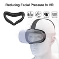 thumbnail image 3 of GoldHub VR Headset Face Pad Replacement Protective Lens Cover Wear Resistant Sweat-Proof Breathable VR Face Interface Bracket for Oculus/for Meta Quest 2, 3 of 10