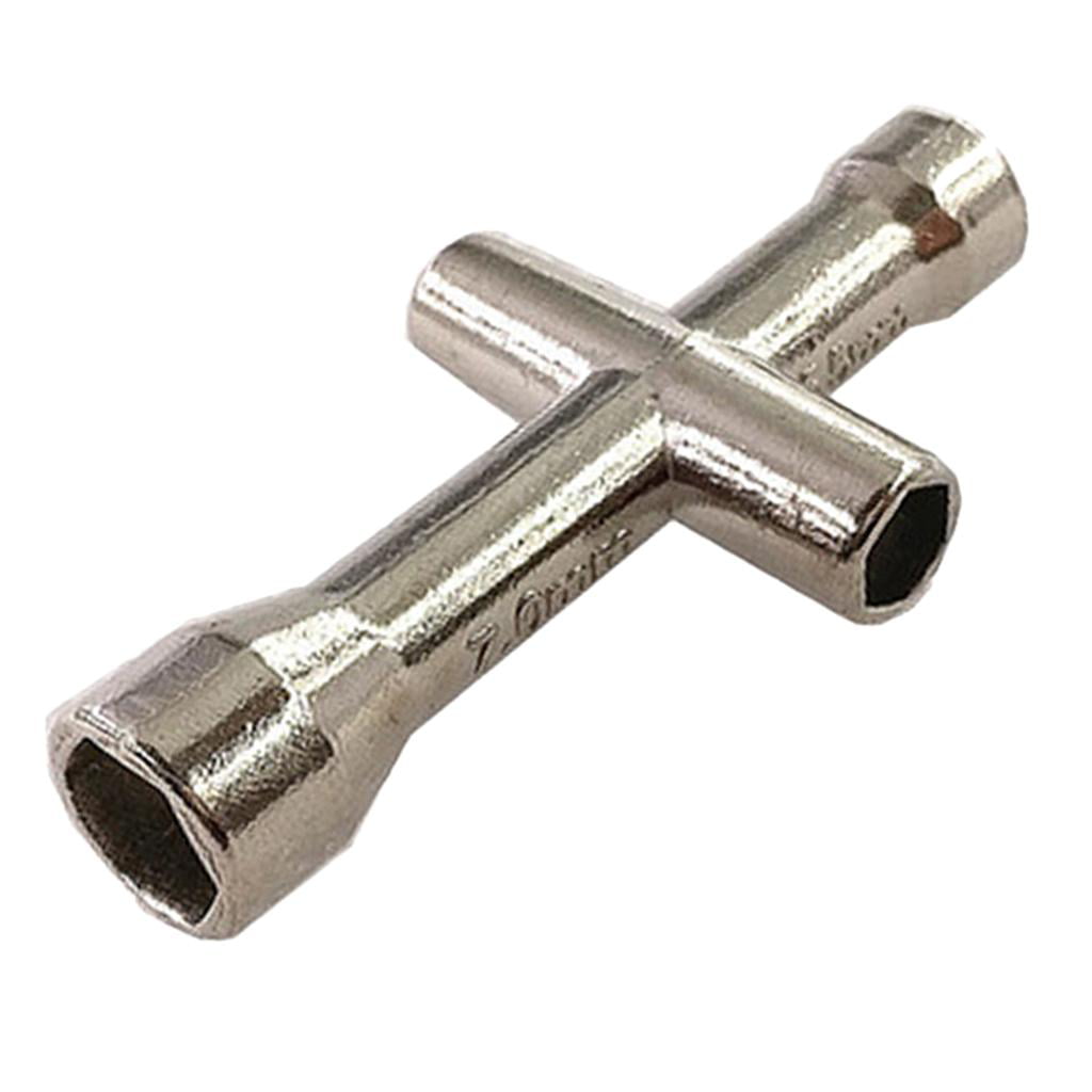 5.5mm 5mm 4 Way Cross Wrench Socket Spanner RC Car Robot 4mm 7mm Nut Tool 