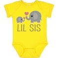 thumbnail image 3 of Inktastic Little Sister Elephant Girls Baby Bodysuit, 3 of 5