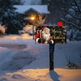 thumbnail image 5 of YOPINCO Merry Christmas Santa Claus Mailbox Covers Magnetic Standard Size 18" ×21",Check Mailbox Wraps Post Letter Box Cover for Holiday Garden Yard Decor, 5 of 5