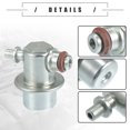 thumbnail image 6 of Fuel Injection Pressure Regulator for Hyundai Accent 2000-2005 Metal No.3530125000 Silver Tone, 6 of 7