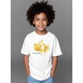thumbnail image 1 of Cute Printed Short-Sleeved T-Shirt Featuring a Canada Map, Perfect for Boys. This Casual Summer Top Has a Round Neck And Is Versatile for American Fashion., 1 of 6