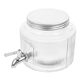 thumbnail image 2 of Dispensador de bebidas de vidrio, contenedor de agua para refrigerador, dispensador de jugo, té, limonada de gran capacidad, grifo de almacenamiento para uso en fiestas en el hogar, 2 of 8