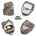 thumbnail image 5 of FORMRS Mini Backpack Purse for Women Quilted Travel Daypack Casual Shoulder Bag, Beige Wavy Plaid, 5 of 7