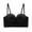 Black, variant on Womens Corset Bra Molded Padded Cups Adjustable Straps Wireless Support Bralette Solid Color Straight Low Back Longline Push Up Bustier Bras for Party Coffee 38