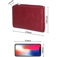 thumbnail image 3 of Leatherboss Genuine Leather Women Slim Compact Clutch Credit Card Holder with Coin Pocket, 3 of 6