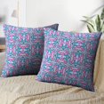 thumbnail image 3 of LALILO Throw Pillow Covers Kaleidoscope Ethnic With Blue Navy Cushion Cover 18" x 18", 3863 Pack, 3 of 6