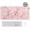 Pink Flowers, variant on 31.5x11.8 Inch Large Mouse Pad for Desk, Decorative Pink Flowers Keyboard Mat, Non-Slip Rubber Base XXL Mousepad