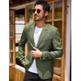 thumbnail image 3 of COOFANDY Mens Blazer Casual Fitted Sport Coats Western Summer Weeding Party Suit Jackets, 3 of 6