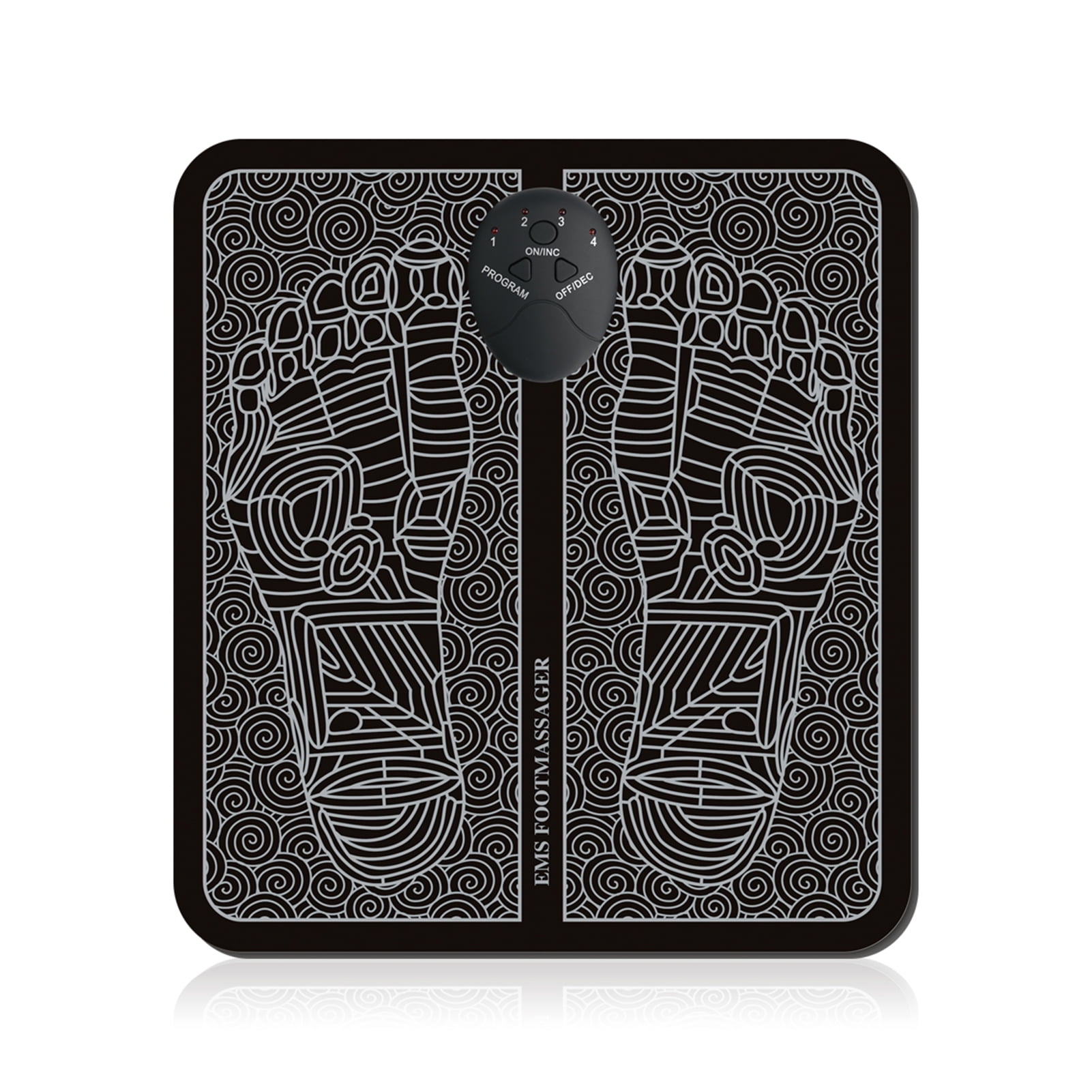 Foot Massager Mat Electric Leg Foot Massager Pressure Pain Foot Relaxing Blood Circulation Foot Massager Pad Folding Portable USB Home Use
