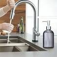 thumbnail image 4 of WIFKLSIIPG Grand Distributeur de Savon Manuel Bouteille en Verre Transparent (Transparent), 4 of 4