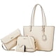 thumbnail image 1 of Bolsos de mano de cuero sintético a la moda para mujer, bolso de hombro, bolso con asa superior, conjunto de 4 Uds., 1 of 5