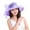 Purple, variant on Travelwant Lady Derby Dress Church Cloche Hat Bow Bucket Wedding Bowler Hats