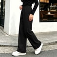 thumbnail image 5 of LvhaoGJOB Kids' Wide-Leg Pants - Soft, Elastic Waist & Pockets - Black 9-10 Years, 5 of 5