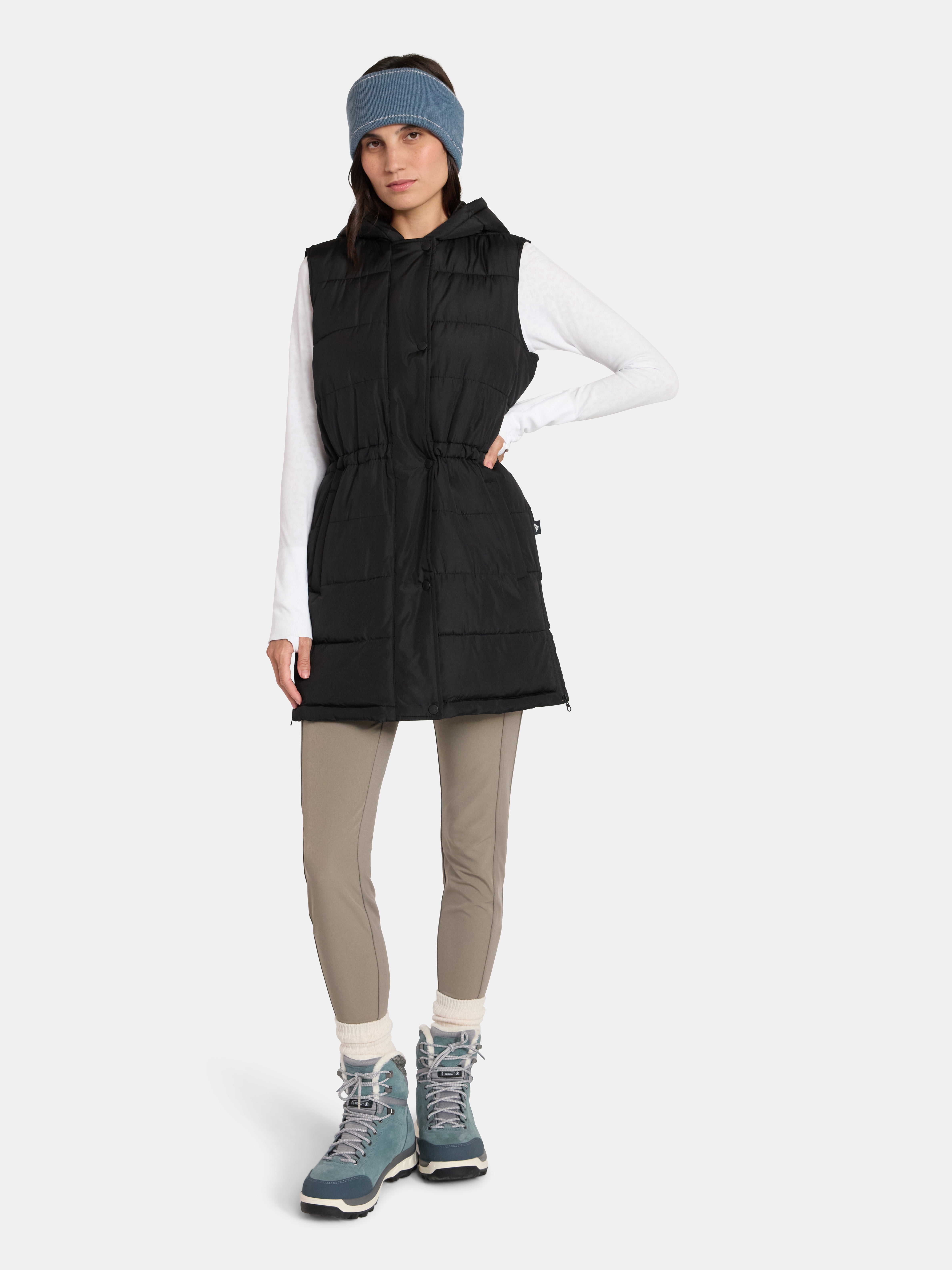 Ozark Trail Women's and Women's Plus Hooded Tunic Vest, Size XS-3X