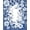 Blue, Pattern 7, variant on ODIKA 4'x6' Machine Washable Non-Slip Area Rug, Vintage Floral Indoor Door Accent Throw High Traffic Rug, Blue, 146965