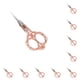 thumbnail image 3 of Kenally Tijeras de costura profesionales de acero inoxidable 10piezas rosa sissor oro, 3 of 6