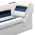thumbnail image 4 of Wise 8WD1305L-1008 Deluxe Series Pontoon Left Radius Lean Back Recliner - White / Navy / Blue, 4 of 5