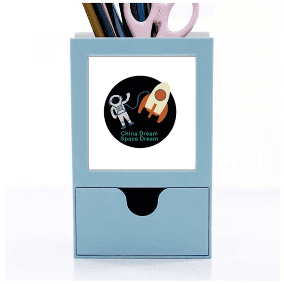 Great Dream Chinese Art Deco Fashion Desk Supplies Organizer Pen Holder Card