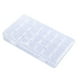 thumbnail image 4 of Monstrate ABS Crystal Embroidery Storage Box Rectangular Salon Container Rivet Detachable Grid Manicure 28 Case Adjustable Almacenamiento y organización del hogar, 4 of 6