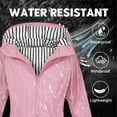 thumbnail image 4 of Wensltd Windbreaker Jacket for Women Long Sleeve Hooded Lightweight Outdoor Hiking Coat With Pockets, 4 of 9