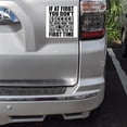 thumbnail image 2 of DistinctInk Custom Bumper Sticker - 3" x 3" Decorative Decal - White Background - Try Doing What Your Dance Teacher Told You, 2 of 2