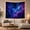 Bright Starfield, variant on Cosmic Starburst in Swirling Nebula, Energetic Psychedelic for Space Lovers, Celestial Wall Art Decor, Housewarming Gift, Tapestry Wall Hanging for Bedroom and Dorm