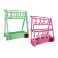 thumbnail image 4 of Soporte para pendientes Macarena acrílico 2 piezas rosa y verde, 4 of 8