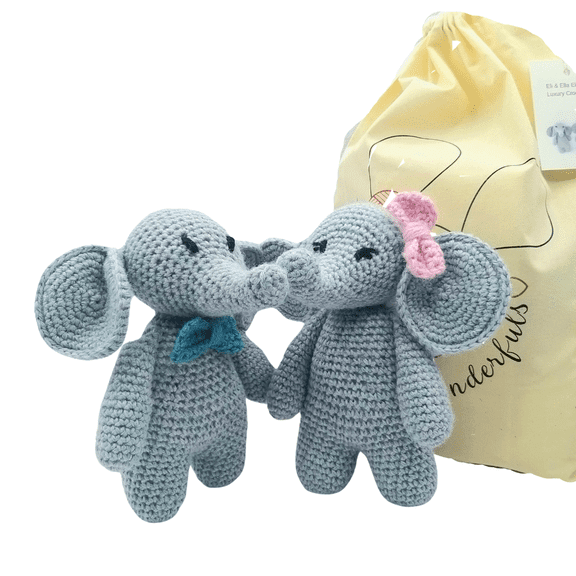Crochet Elephants Complete Beginner Luxury Crochet Kit