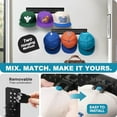thumbnail image 5 of Livhil 2 Pack Hat Organizer for Baseball Caps, Detachable DIY Hat Rack Hold up to 22 Hats, Hat Holder for Wall Closet Door Bedroom (C-Black), 5 of 9