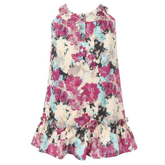 Richie House Girls' Floral Dress RH1841