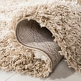 thumbnail image 6 of SAFAVIEH Dallas Belinda Geometric Shag Runner Rug, Beige/Ivory, 2'3" x 14', 6 of 7