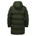 thumbnail image 3 of LEEy-world Warm Winter Coats for Men Men's Vegan Jacket Parka Insulated Thicken Hooded Heavy Duty Overcoat Green,8XL, 3 of 5