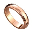 thumbnail image 1 of Party Banquet Ring Portable Couples Lovers Alloy Modern Style Rings Simple Design Decoration Jewelry Birthday Gift Rose Gold Size 4, 1 of 9