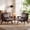 Dark Gray, variant on Ebello Mid Century Modern Accent Chair Soft Armrest Breathable Faux Leather Upholstered Armchair with Solid Wood Frame for Living Room and Bedroom, Brown-Plus