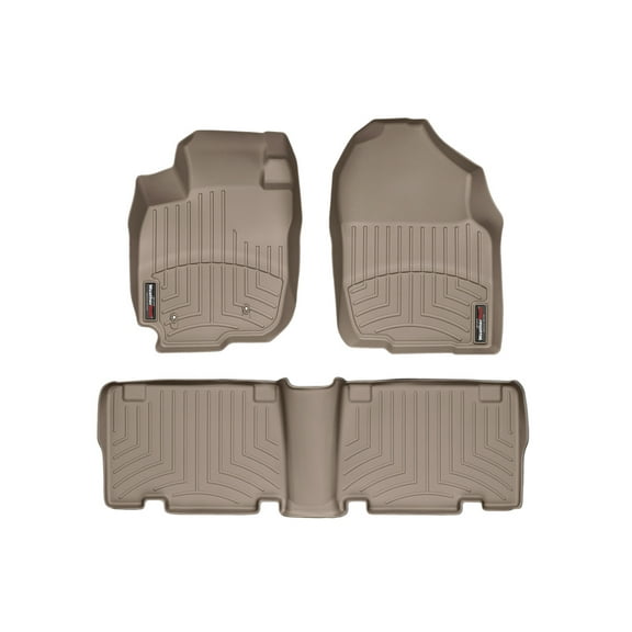 WeatherTech Custom Fit FloorLiners compatible with 2006-2012 Toyota RAV4 - 1st & 2nd Row, Tan