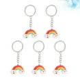 thumbnail image 3 of 5pcs Rainbow Bridge Keychains Creative Key Holder Stylish Key Ring Key Decoration Small Gift for Girls Women, 3 of 9